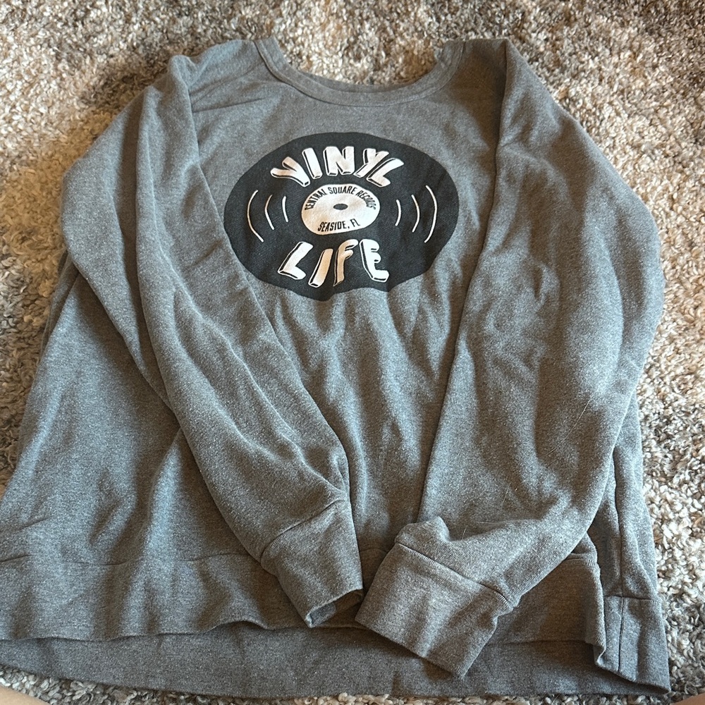 Gray Vinyl Life Women's Sweater